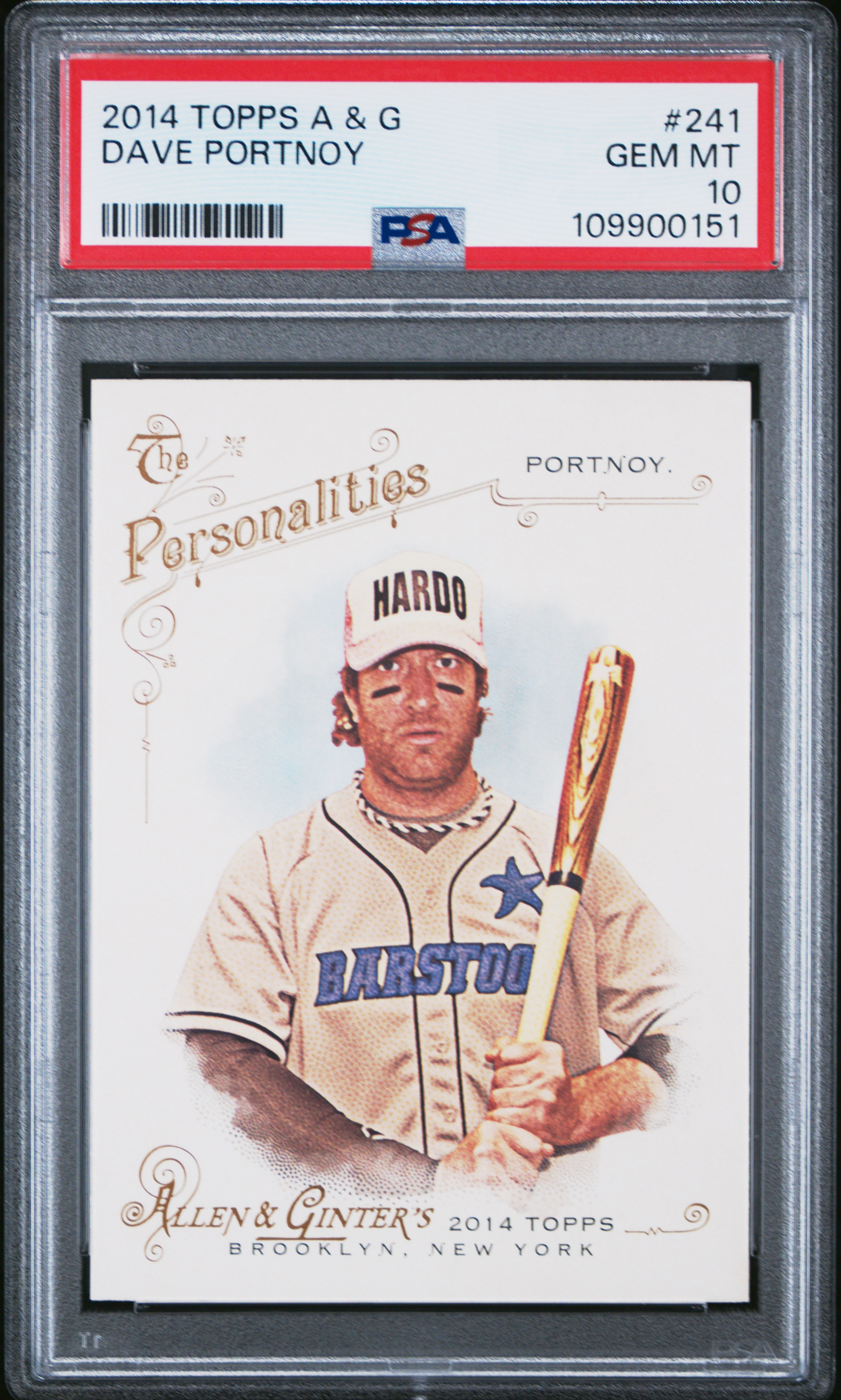 2014 Topps Allen & Ginter Dave Portnoy #241 Gem Mt 10 back