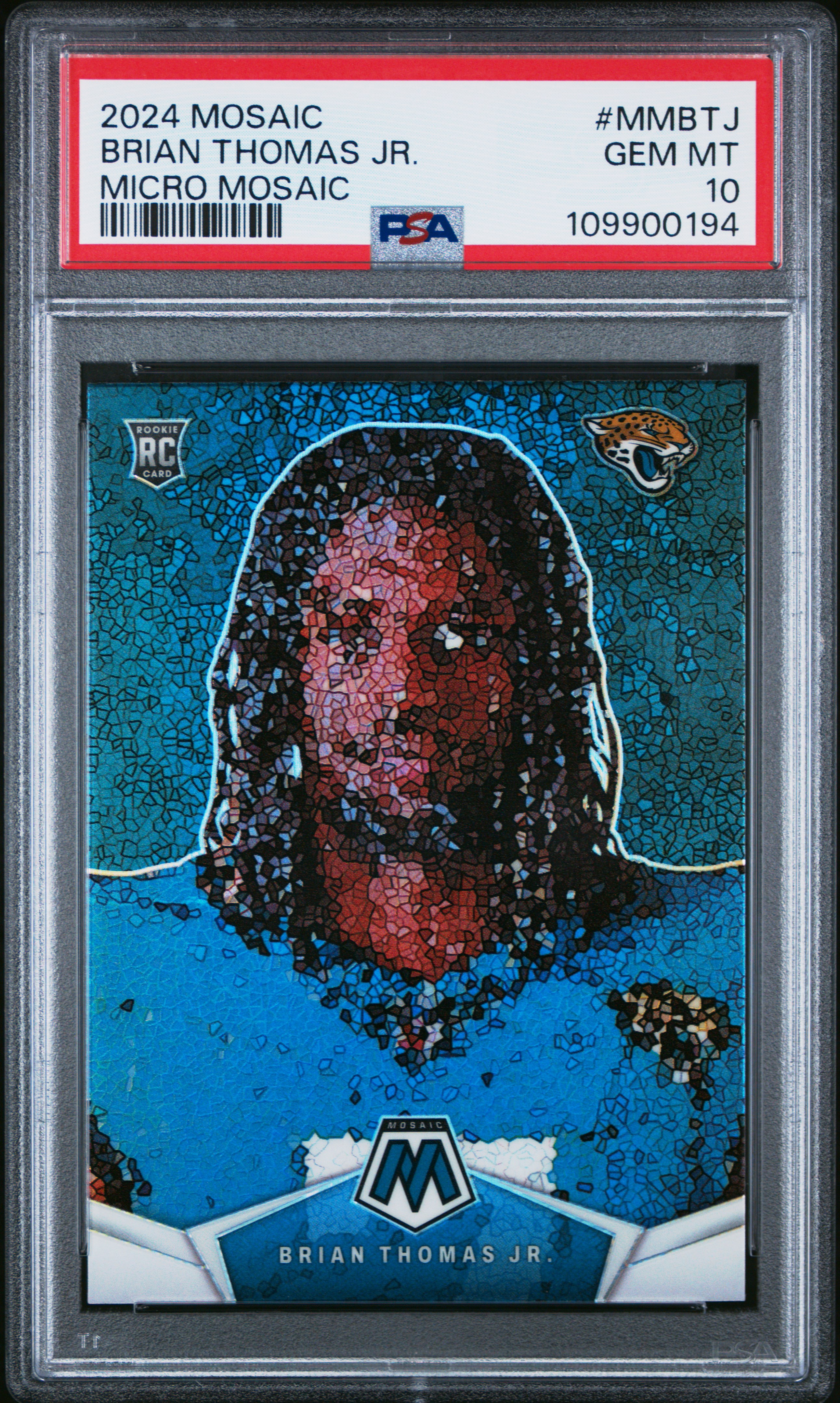 2024 Panini Mosaic Micro Mosaic Brian Thomas Jr. #Mmbtj Gem Mt 10 back