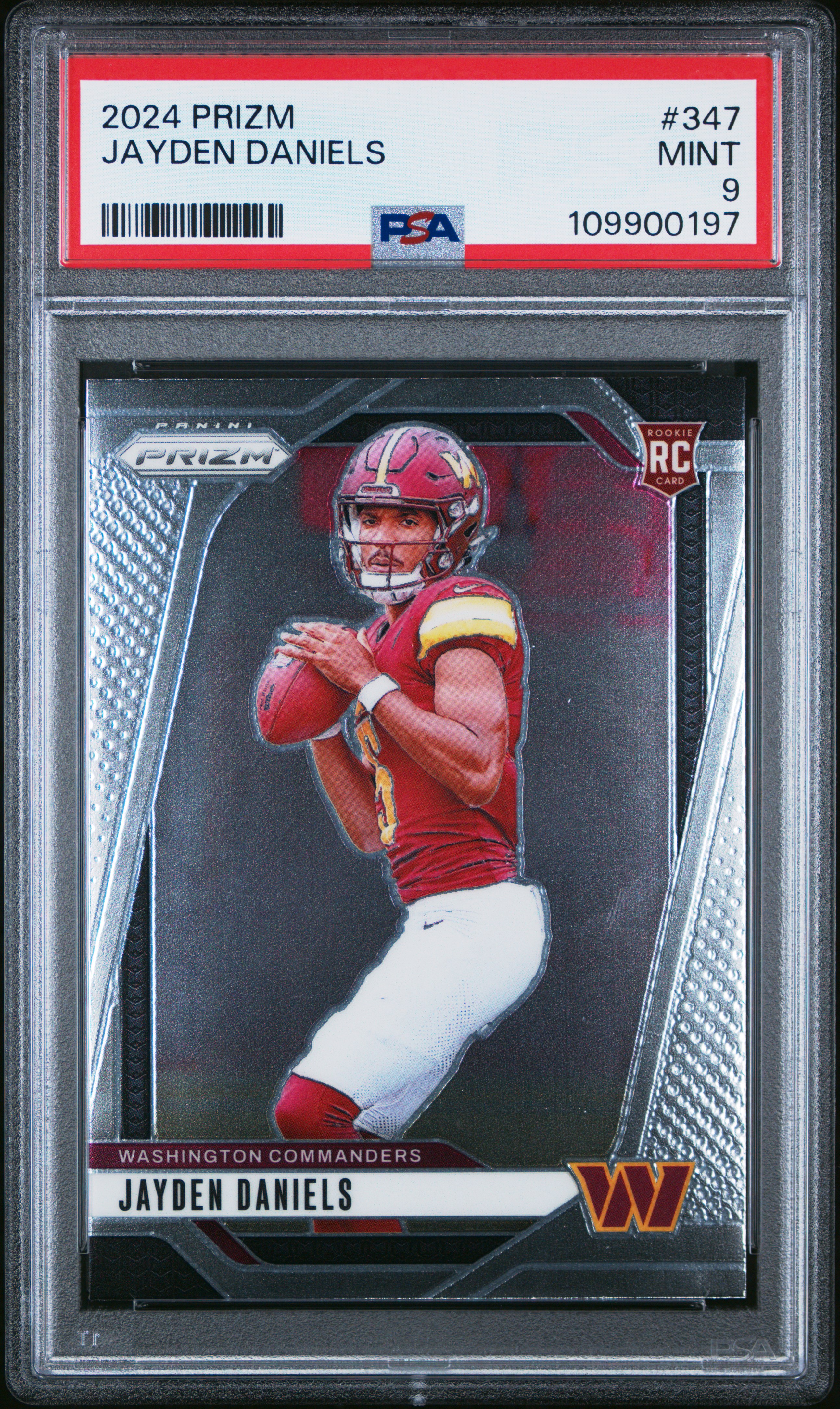 2024 Panini Prizm Jayden Daniels #347 Mint 9 back
