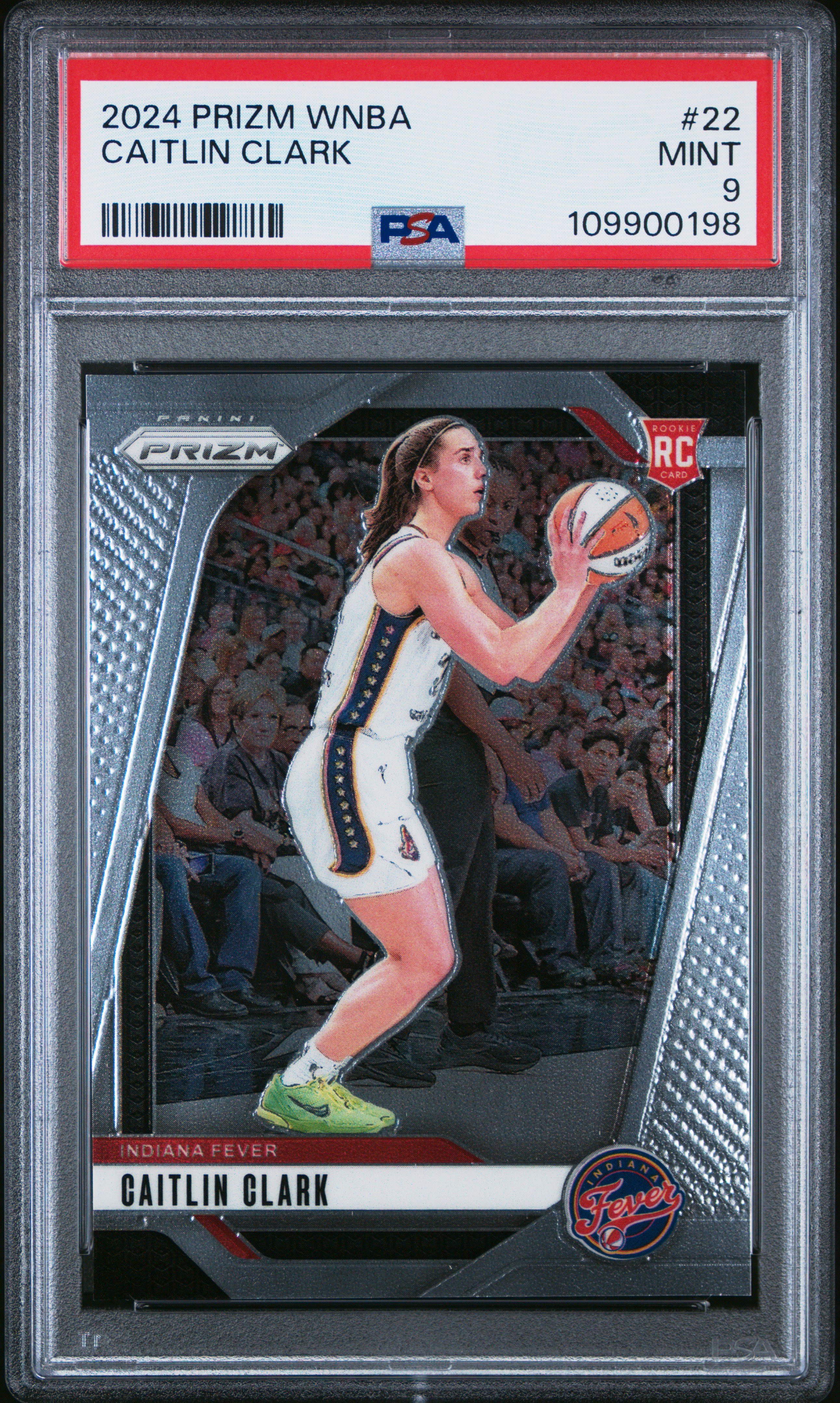 2024 Panini Prizm Wnba Caitlin Clark #22 Mint 9 back