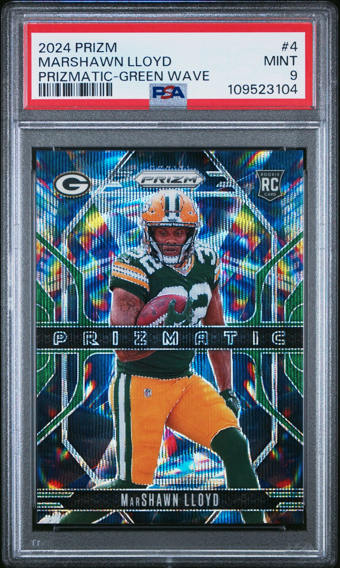 2024 Panini PANINI PRIZM PRIZMATIC GREEN WAVE #4 Marshawn Lloyd front