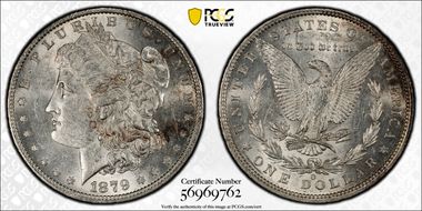 1879-O $1 AU58