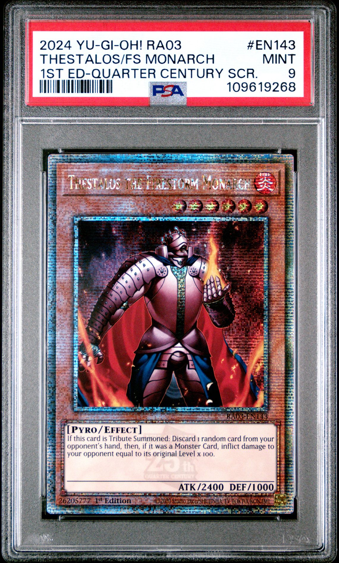 2024 Yu-Gi-Oh! Yu-Gi-Oh #EN143 Thestalos/Fs Monarch front