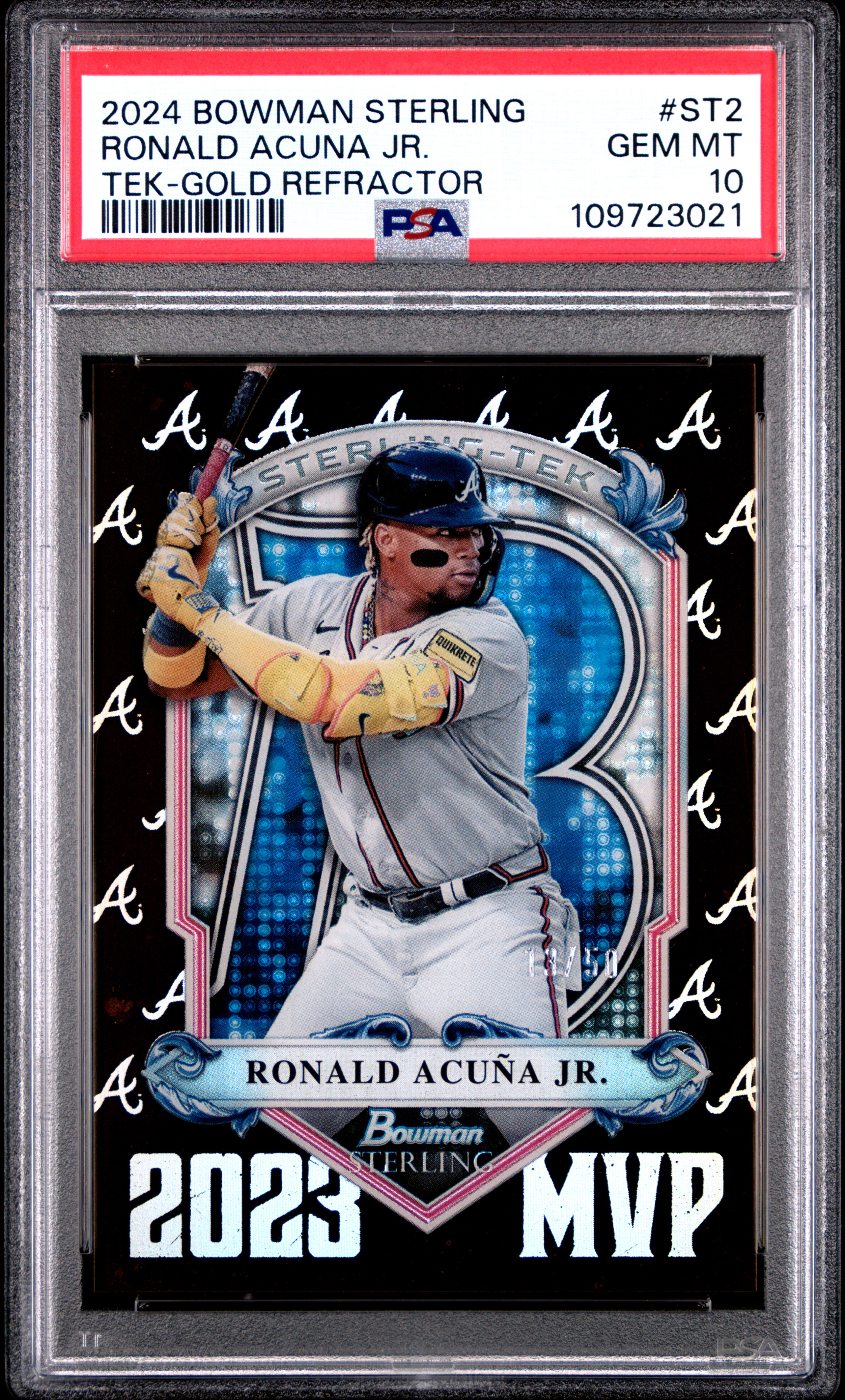 Ronald Acuna Jr. 2024 Bowman Sterling Sterling Tek