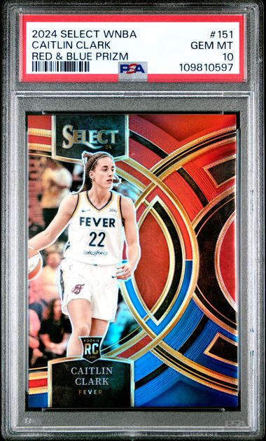 2024 Panini Select Red #151 Select WNBA Caitlin Clark Red & front