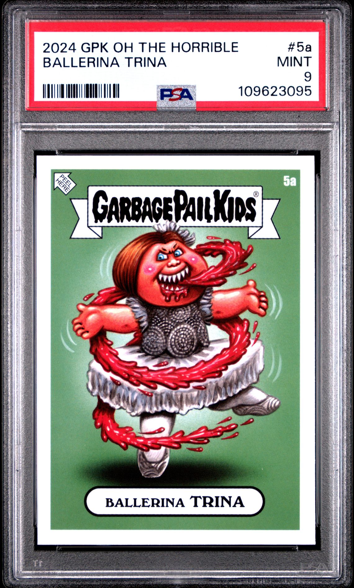 2024 Topps GARBAGE PAIL KIDS OH THE HORROR-IBLE #5A Ballerina Trina front