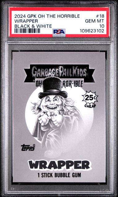 2024 Garbage Pail Kids GARBAGE PAIL KIDS OH THE HORROR-IBLE Black #18 Wrapper front