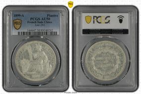 1899-A Piastre Lec-281 AU50