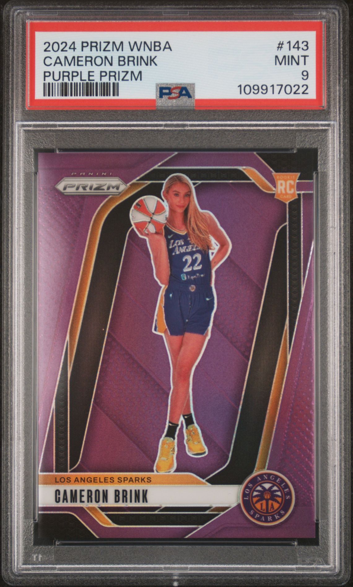 2024 Panini PANINI PRIZM WNBA PURPLE PRIZM #143 Cameron Brink front