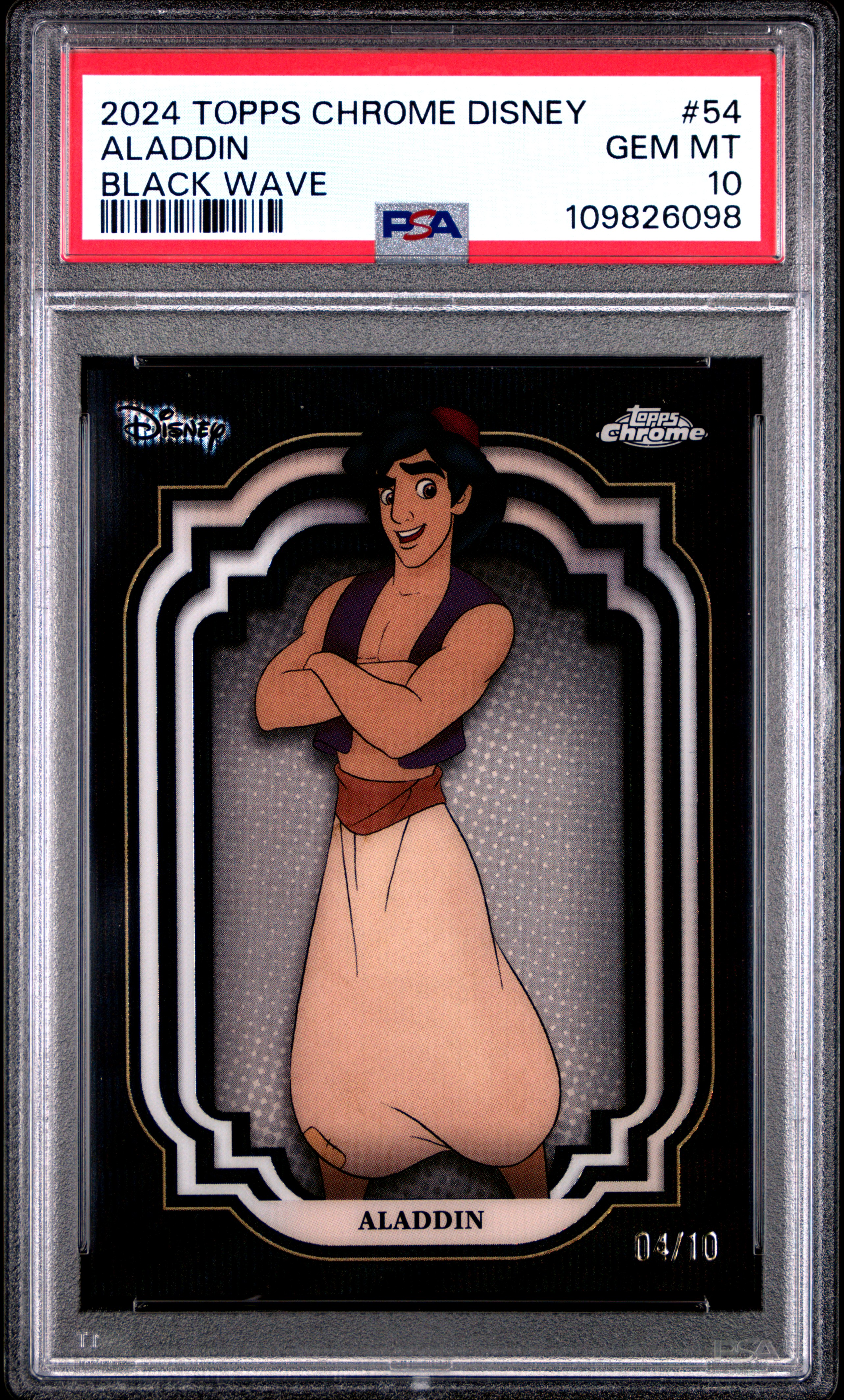 Borezy Collection's 2024 Topps Chrome Disney Aladdin Black Wave