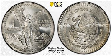 1988-Mo Onza Libertad Ag - DDO MS67