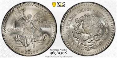 1987-Mo Onza Libertad Ag - DDO MS67