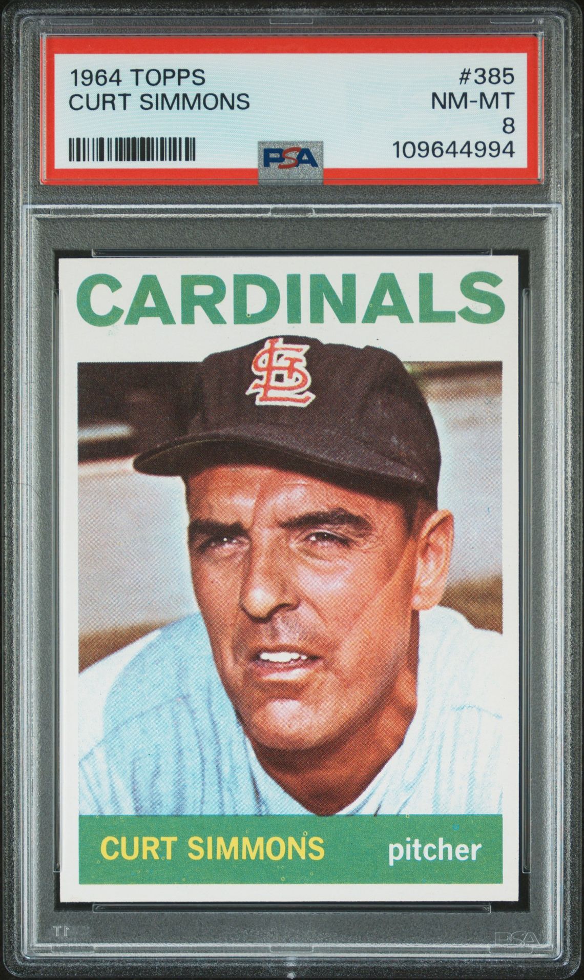 1964 Topps TOPPS #385 Curt Simmons front