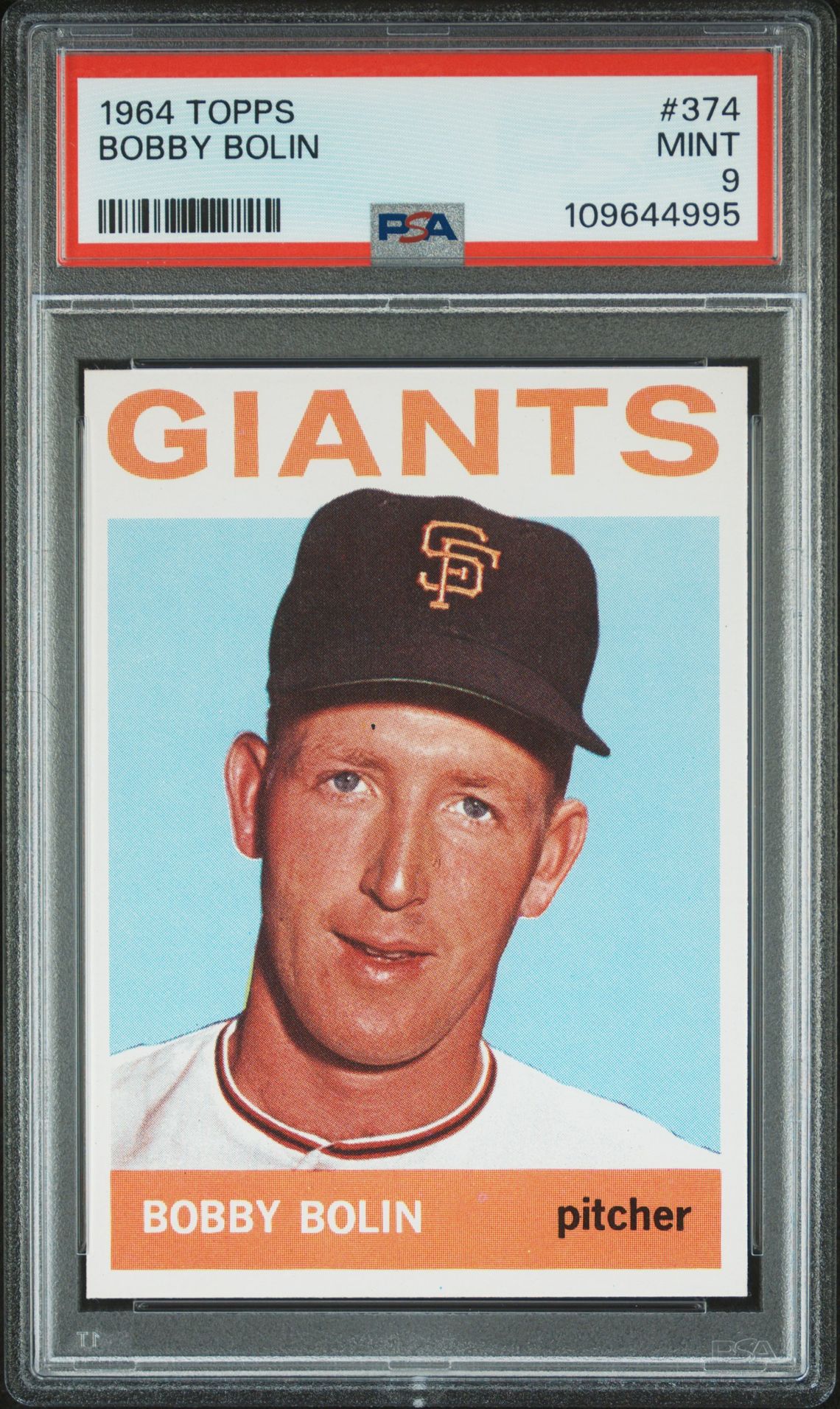 1964 Topps #374 Bobby Bolin front