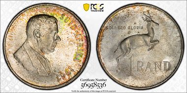 1967 Rand Afrikaans MS66