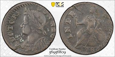 1786 CT 1/2P MB Left, Miller 4.1-G VF35BN