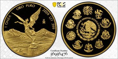 2009-Mo Onza Libertad Gold PR69DCAM