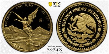 2016-Mo 1/20 oz Libertad Au PR69DCAM