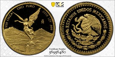 2018-Mo 1/20 oz Libertad Au PR70DCAM