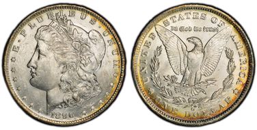 1890-O $1 MS62