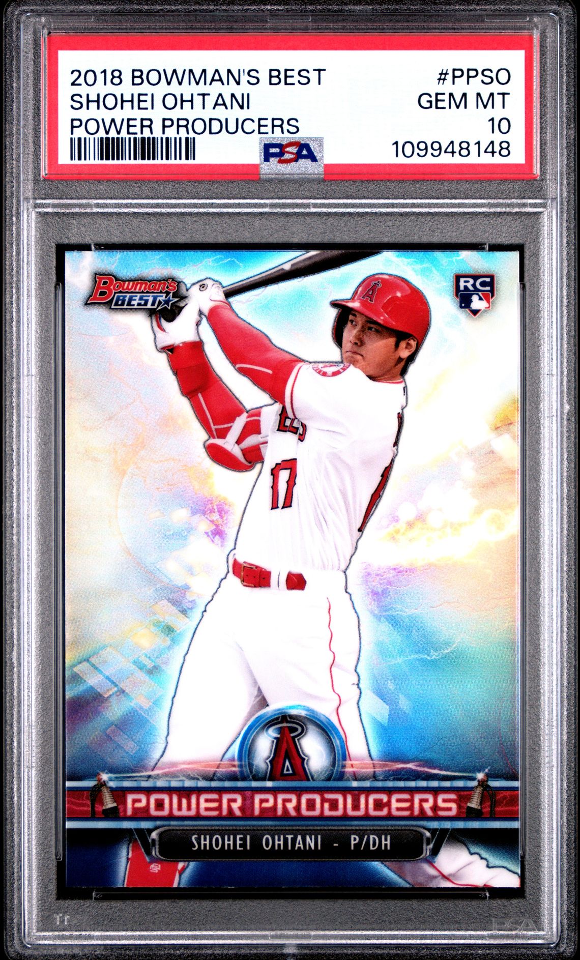 2018 Bowman BOWMAN'S BEST POWER PRODUCERS POWER PRODUCERS #PPSO Shohei Ohtani front