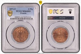 1871-C 4 Pfg MS64RB