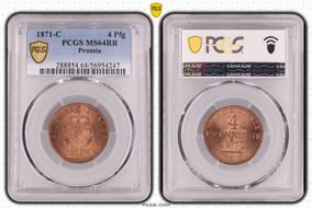 1871-C 4 Pfg MS64RB