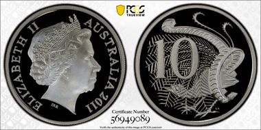 2011 10C Silver PR70DCAM