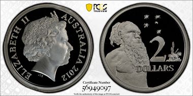 2012 $2 Silver PR70DCAM