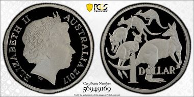 2017 $1 Silver PR70DCAM