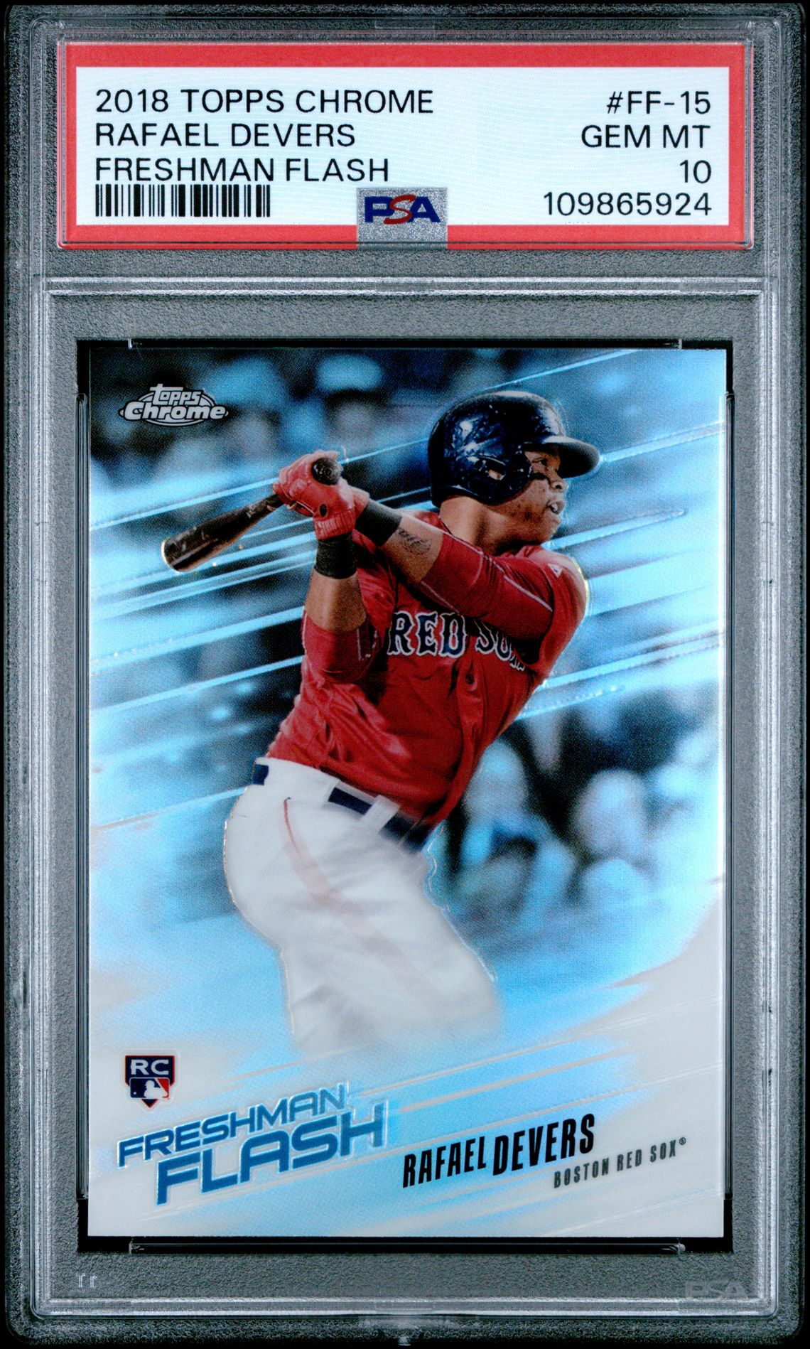 2018 Topps TOPPS CHROME FRESHMAN FLASH #FF-15 Rafael Devers front