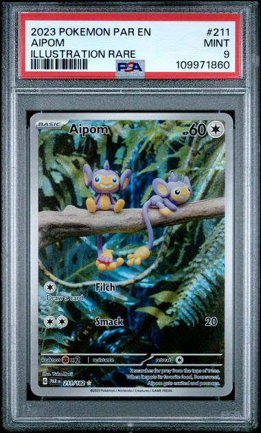 2023 Pokemon Paradox Rift Illustration Rare #211 Aipom front
