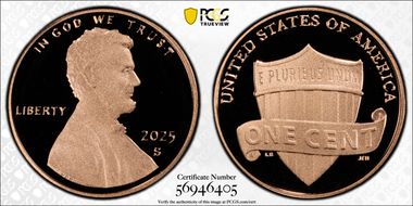 2025-S 1C Shield First Strike PR70DCAM
