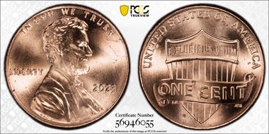 2023 1C Shield, Extra "V" MS65RD