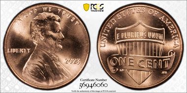 2023 1C Shield, Extra "V" MS66RD