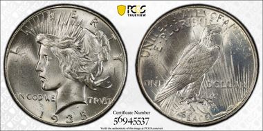 1935 $1 MS64