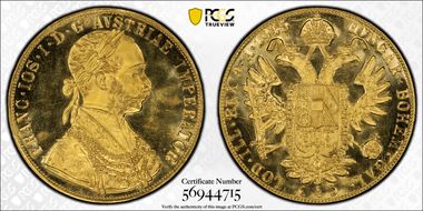 "1915" 4 Duc Restrike MS64