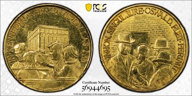 (c.1964) Medal Kennedy Assassination Au MS61