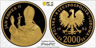 1982 CHI 2000 Zl John Paul II PR69DCAM