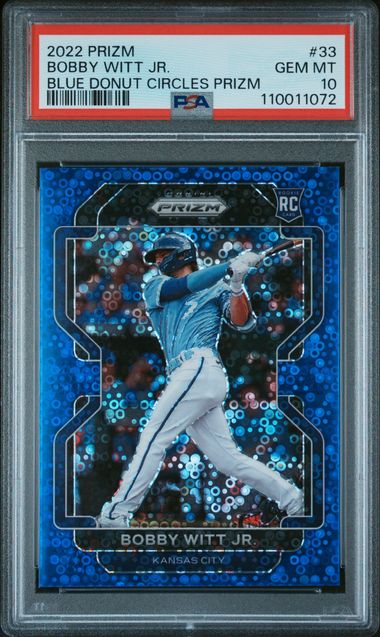 2022 Panini PANINI PRIZM BLUE DONUT CIRCLES PRIZM #33 Bobby Witt Jr. front
