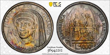 1977 1000 L Birth of Brunelleschi MS67