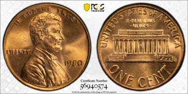 1980 1C MS66RD