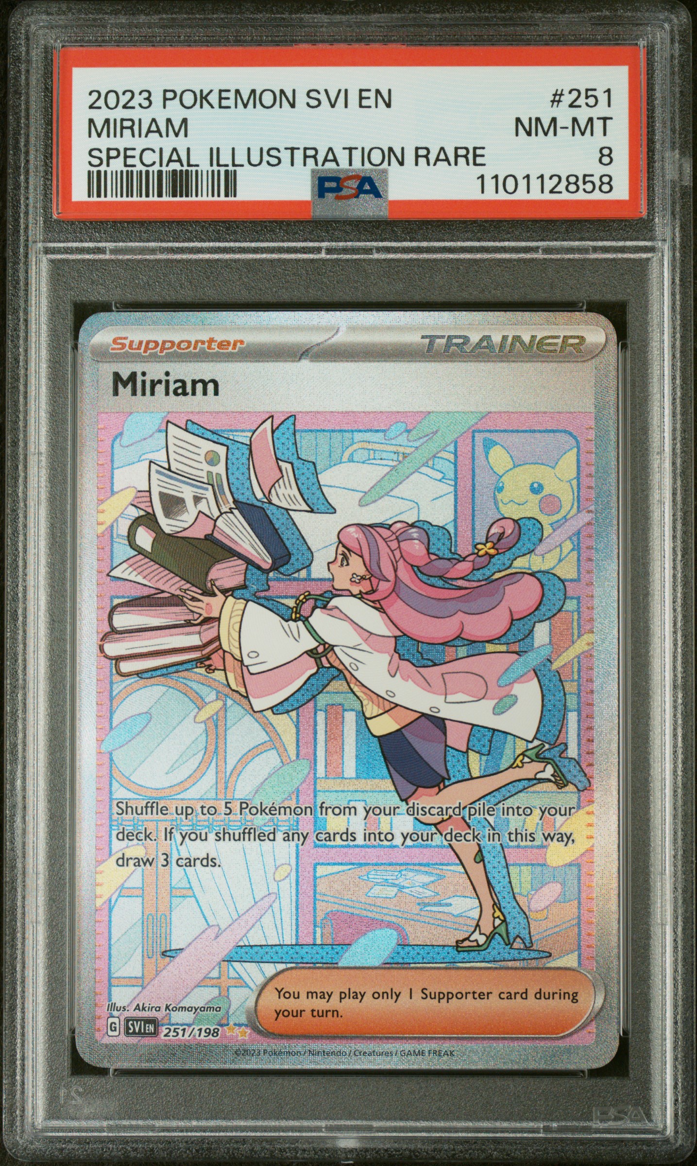PSA 証明番号の確認方法: - PSA Japan 110112858