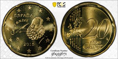 2015-M € 0.20 Cervantes MS66
