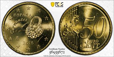 2015-M € 0.50 Cervantes MS66
