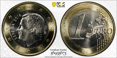2016-M € 1 MS65