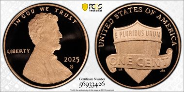 2025-S 1C Shield First Strike PR70DCAM