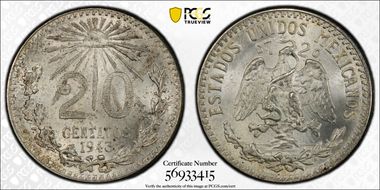 1943-M 20C KM-438 Ag MS66