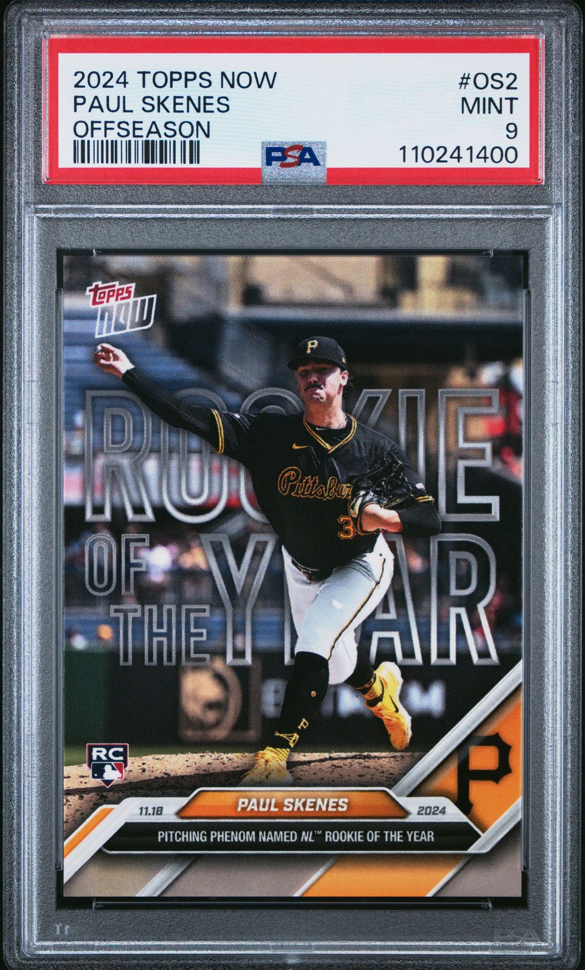 2024 Topps TOPPS NOW OFFSEASON #OS2 Paul Skenes front