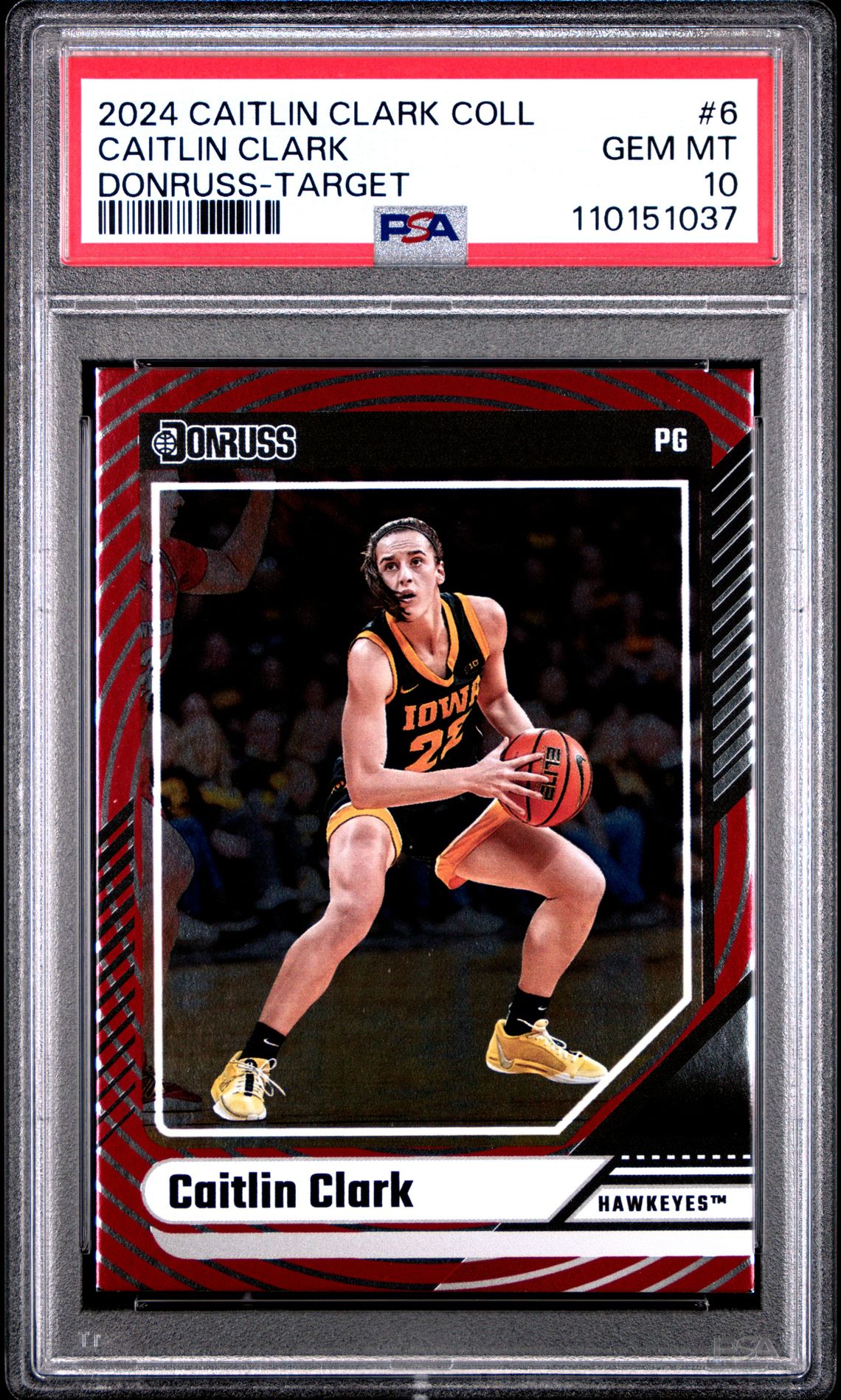 2024 Panini PANINI CAITLIN CLARK COLLECTION DONRUSS TARGET #6 Caitlin Clark front